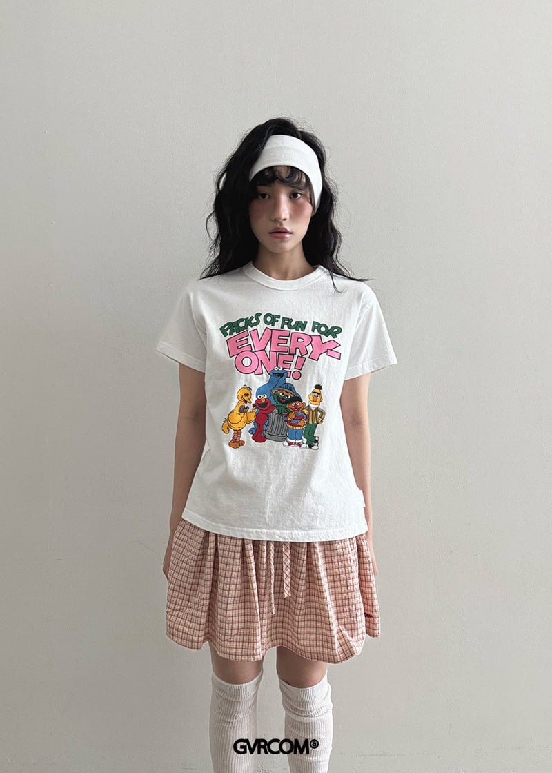 Gavara Market - Korean Women Fashion - #momslook - Momo Pigment Short Sleeve Tee - 4