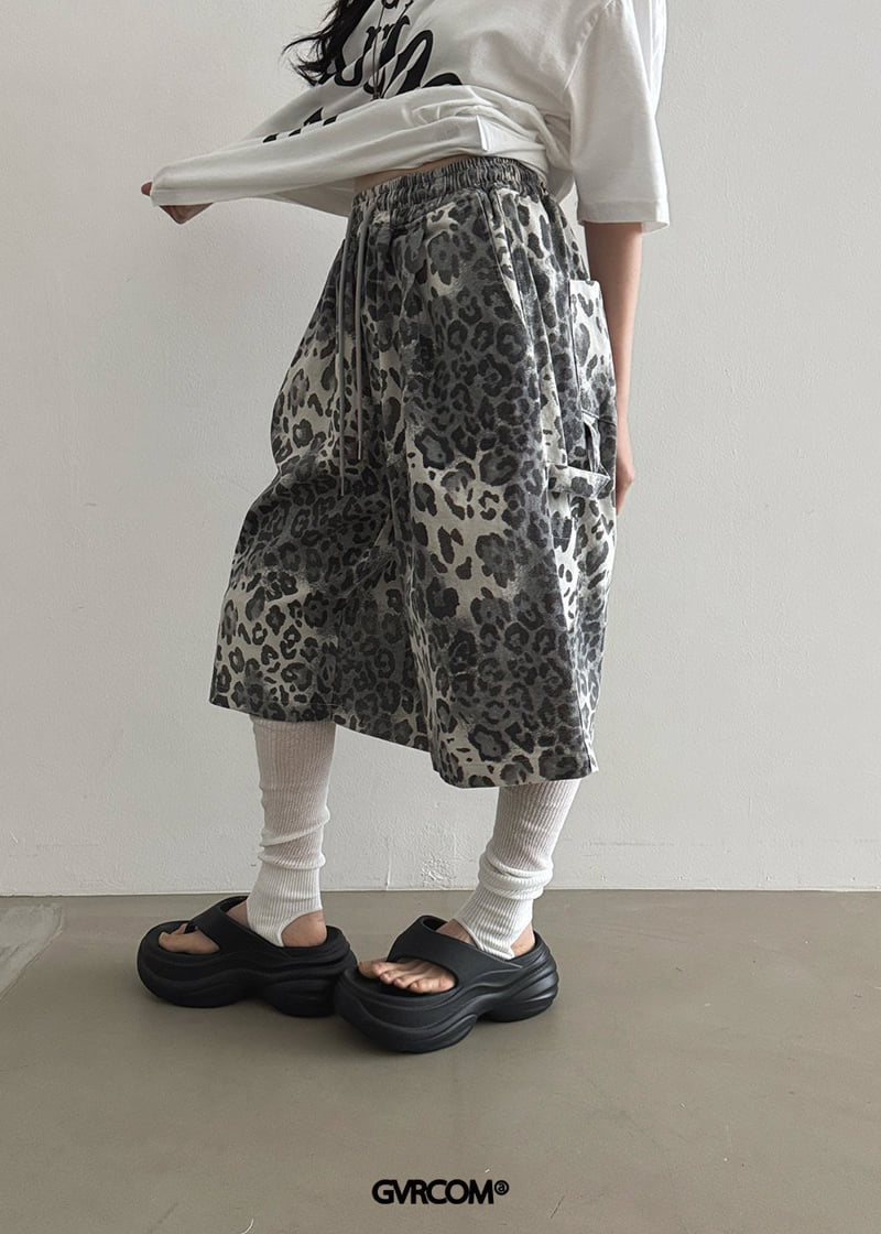 Gavara Market - Korean Women Fashion - #womensfashion - Leopard Washed Shorts - 6