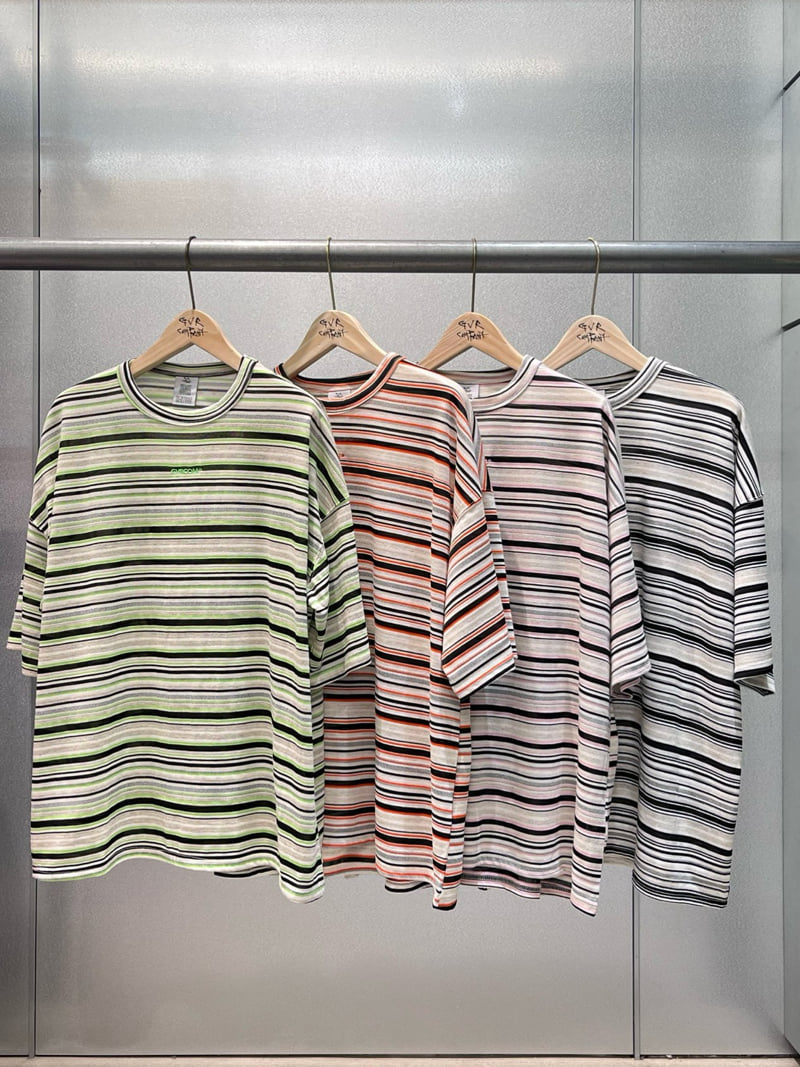 Gavara Market - Korean Women Fashion - #womensfashion - Needle Boxy Stripe Tee