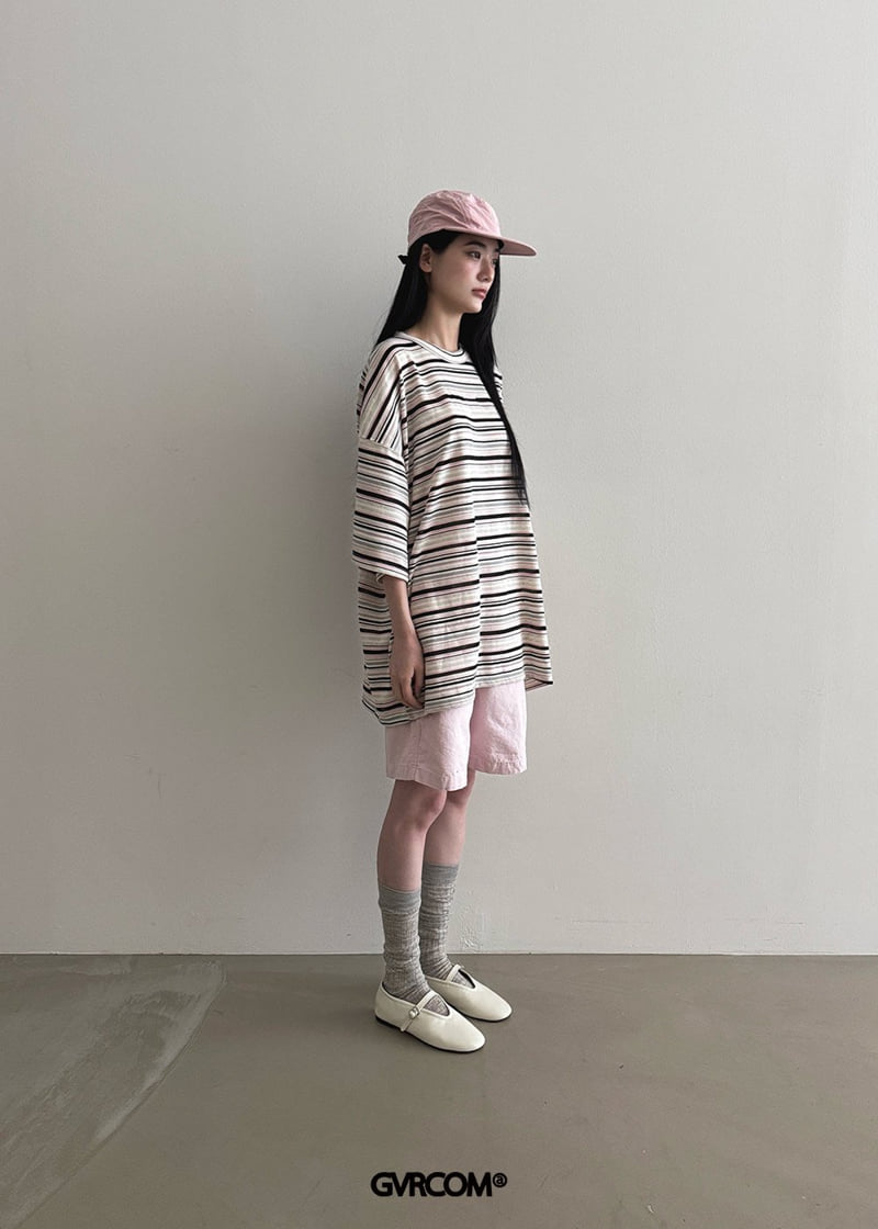 Gavara Market - Korean Women Fashion - #womensfashion - Needle Boxy Stripe Tee - 3