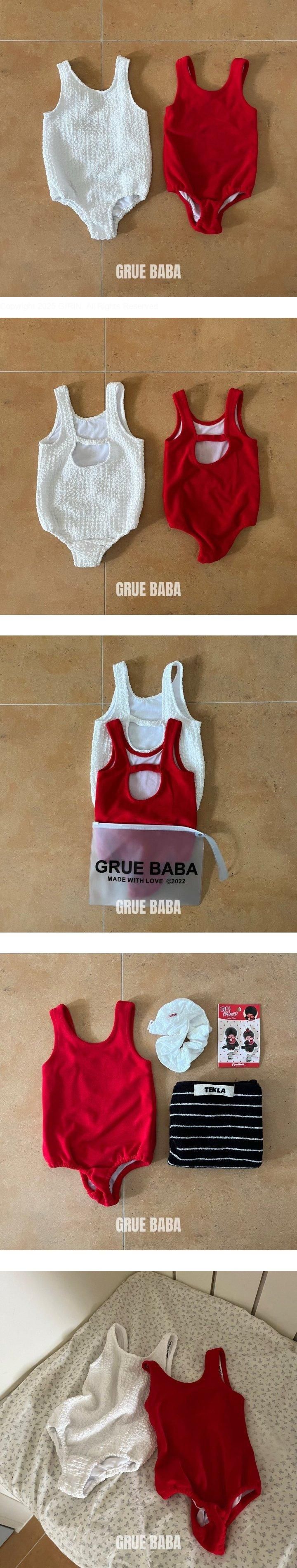 Grue Baba - Korean Children Fashion - #childrensboutique - Aloha Swimsuit