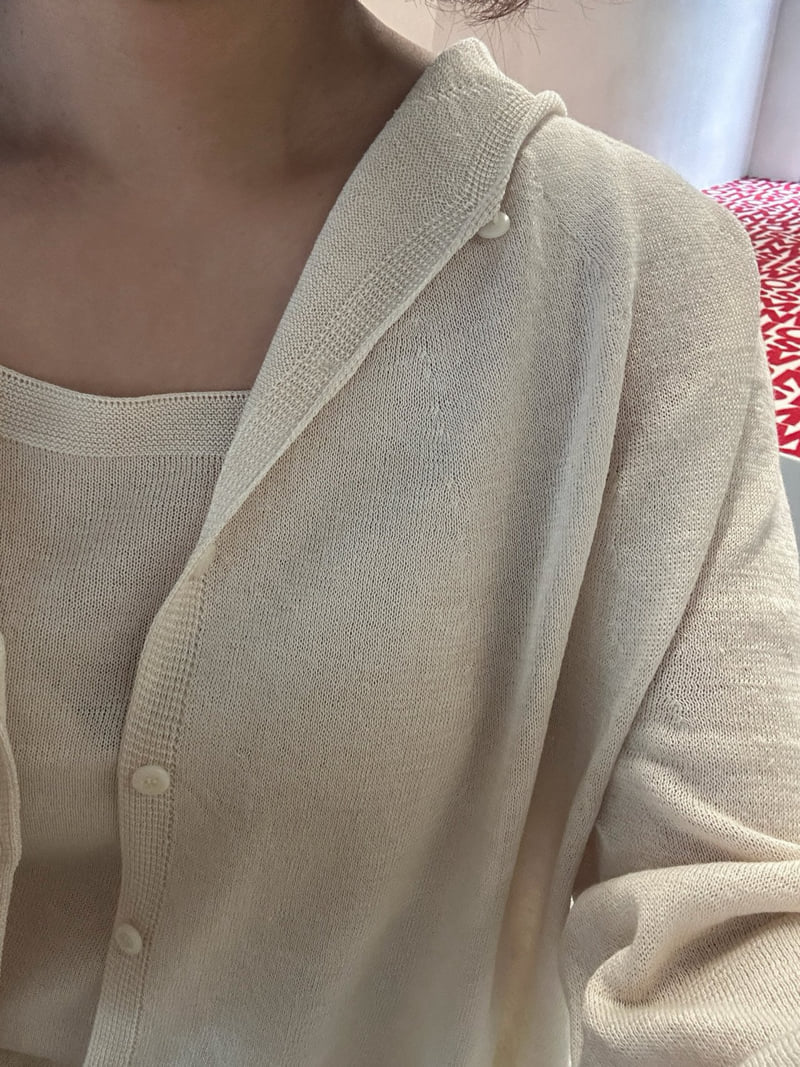 Have - Korean Women Fashion - #momslook - Mer Holga Hooded Cardigan - 11