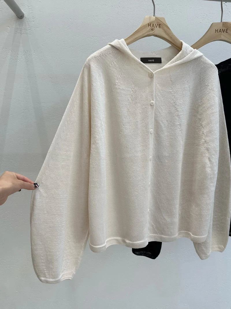 Have - Korean Women Fashion - #momslook - Mer Holga Hooded Cardigan - 3