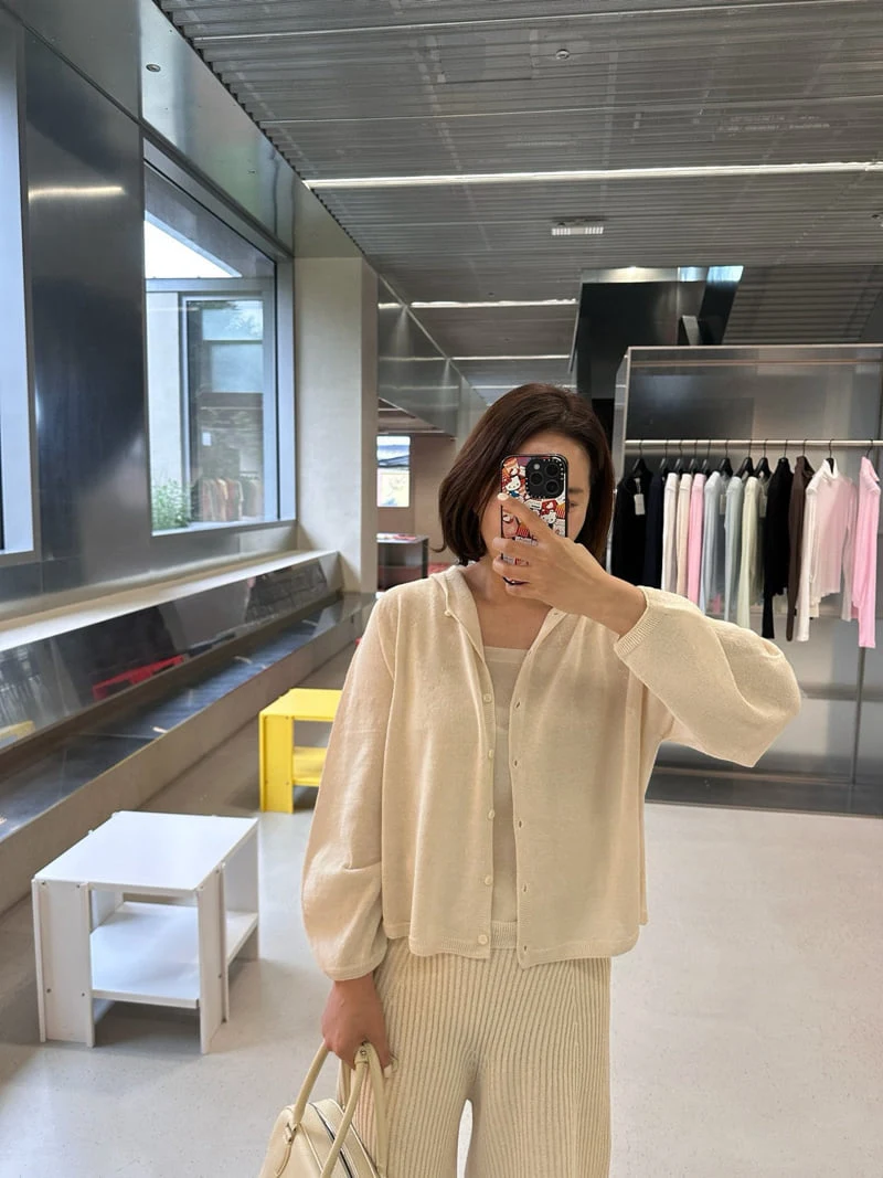 Have - Korean Women Fashion - #momslook - Mer Holga Hooded Cardigan - 9