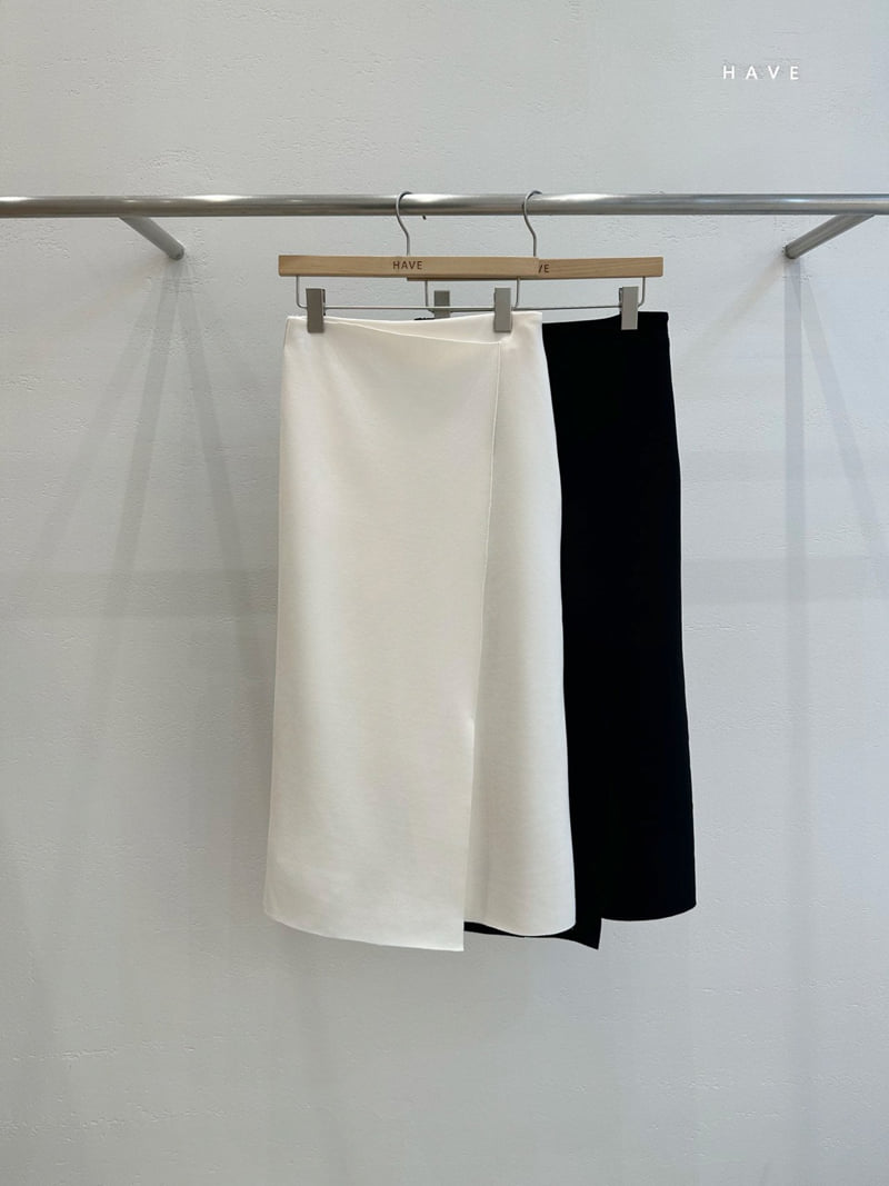 Have - Korean Women Fashion - #momslook - Punto Slit Skirt - 2