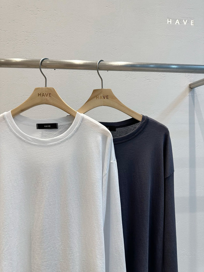 Have - Korean Women Fashion - #momslook - Summer Supima Long Sleeve Tee - 2