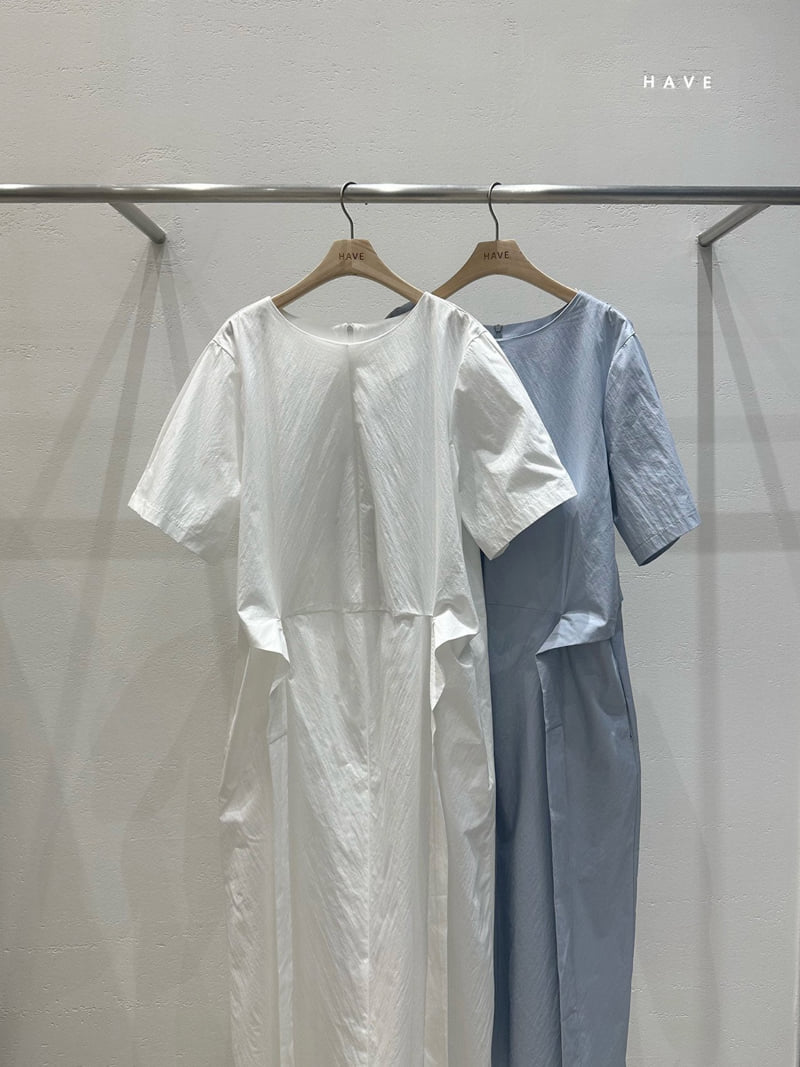 Have - Korean Women Fashion - #momslook - Washed Twist One-Piece - 2