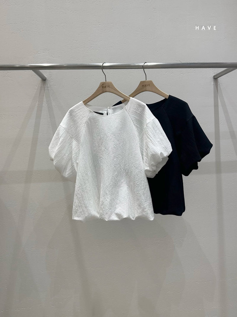 Have - Korean Women Fashion - #pursuepretty - Blanc Puff Blouse - 3
