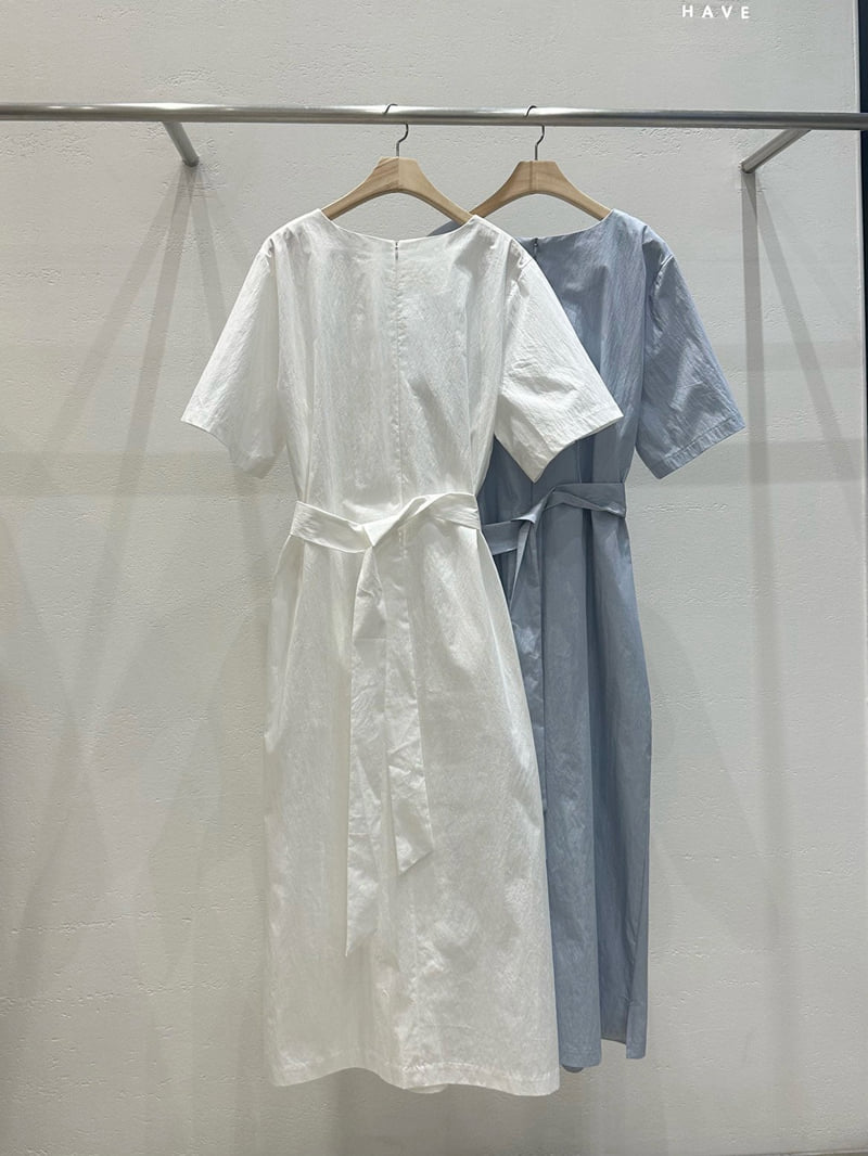Have - Korean Women Fashion - #romanticstyle - Washed Twist One-Piece - 8