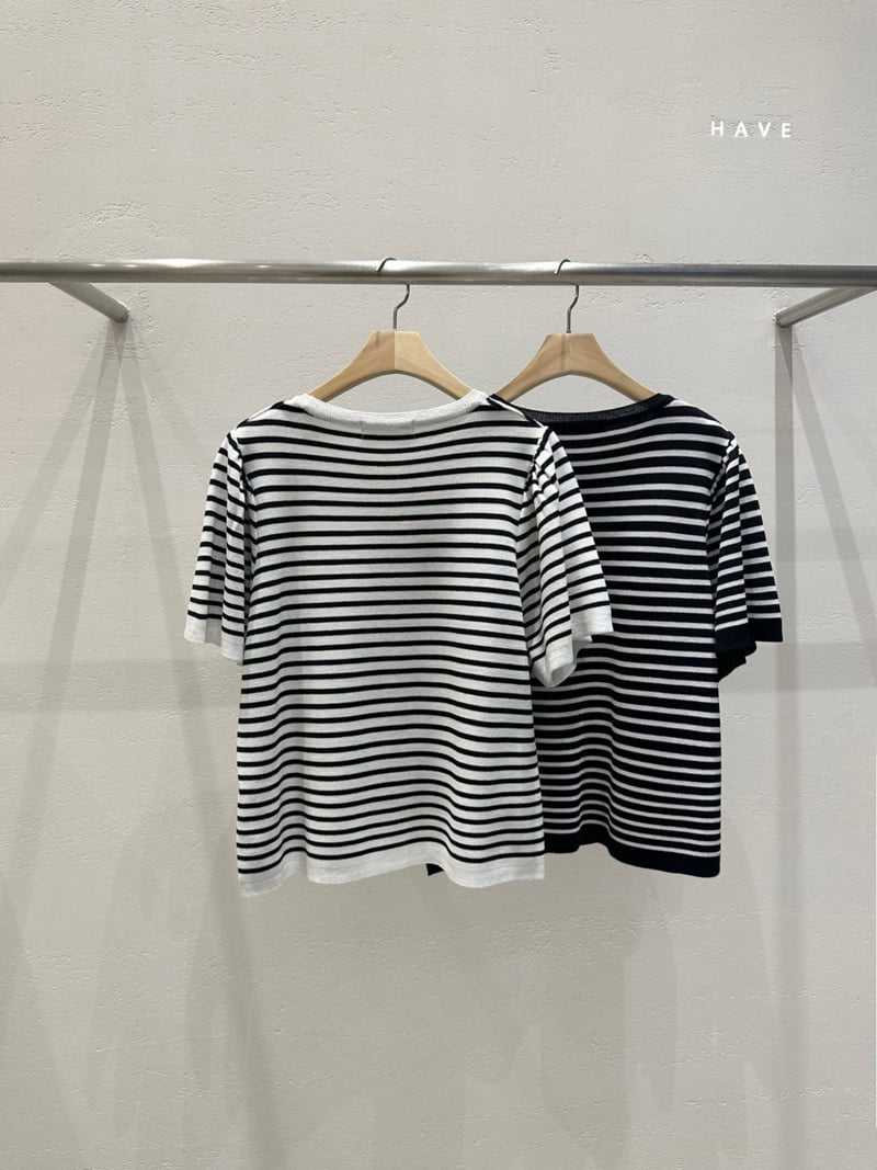 Have - Korean Women Fashion - #romanticstyle - Striped Shirring Knit - 7