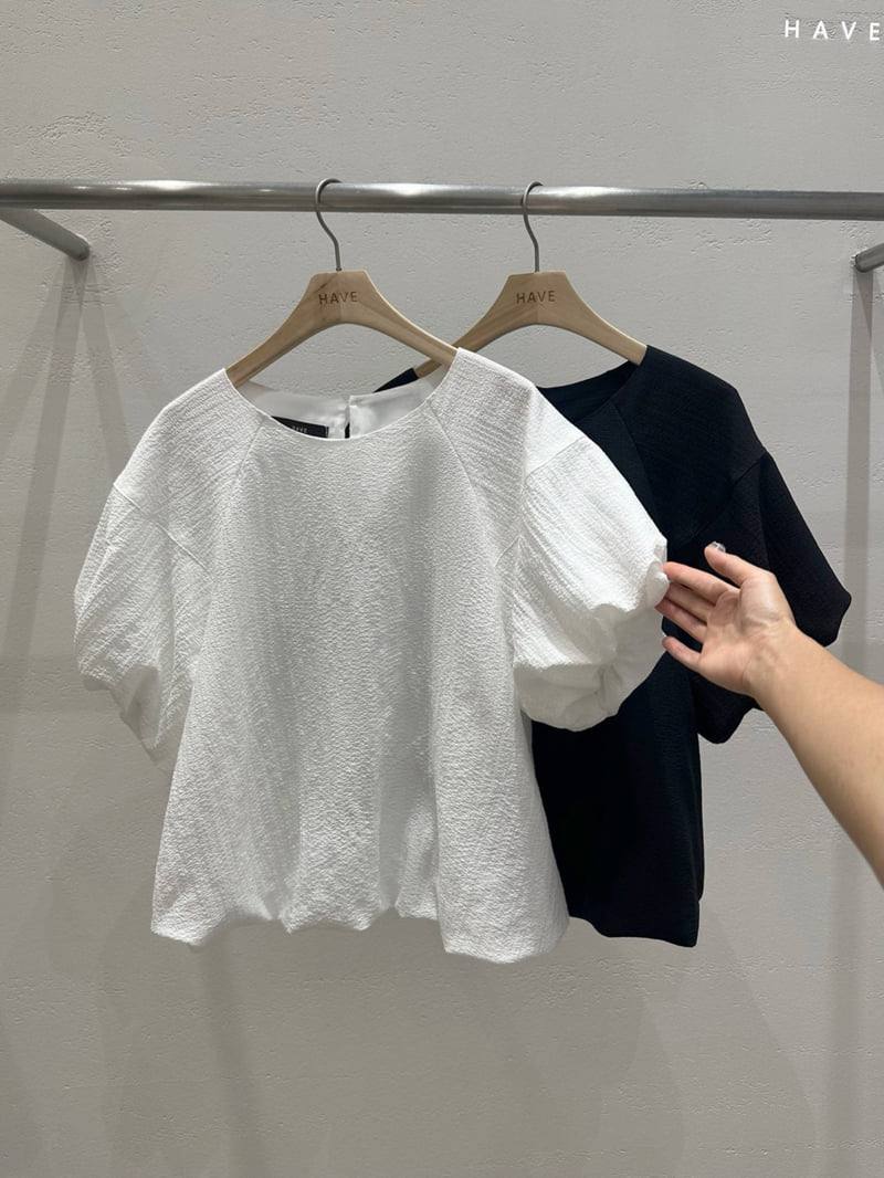 Have - Korean Women Fashion - #vintagekidsstyle - Blanc Puff Blouse - 2