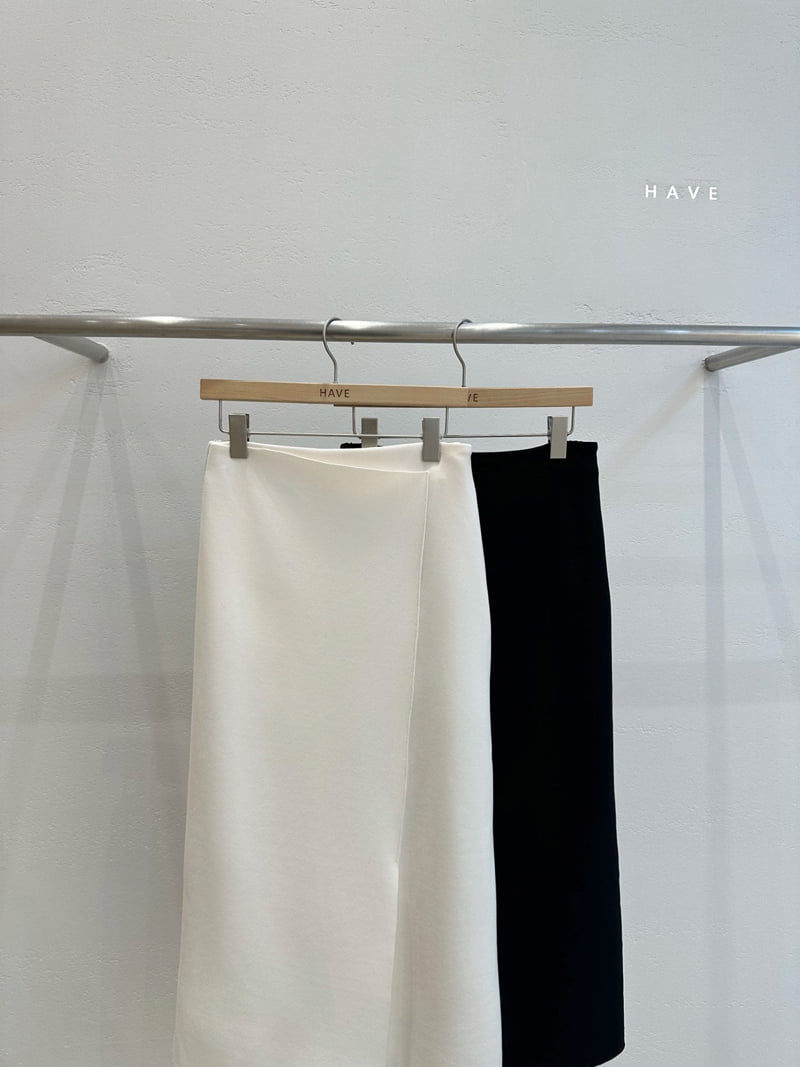 Have - Korean Women Fashion - #womensfashion - Punto Slit Skirt