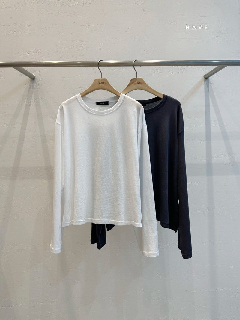 Have - Korean Women Fashion - #womensfashion - Summer Supima Long Sleeve Tee