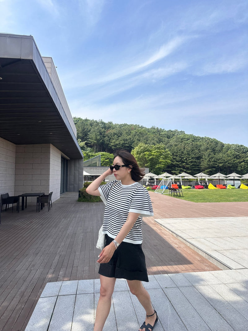 Have - Korean Women Fashion - #womensfashion - Striped Shirring Knit - 12