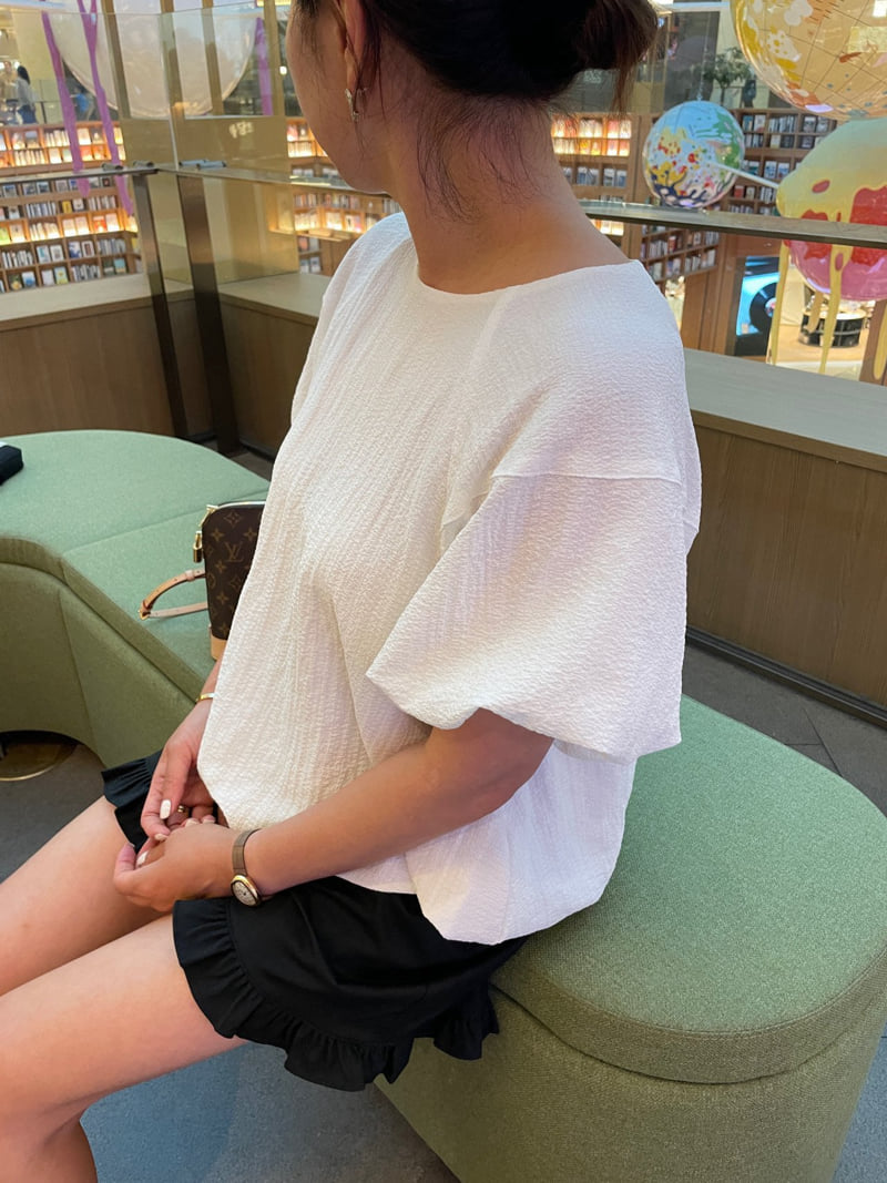 Have - Korean Women Fashion - #womensfashion - Blanc Puff Blouse - 10