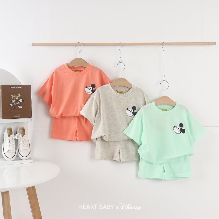 Heart Baby - Korean Children Fashion - #stylishchildhood - Thumbs Up M Short Sleeve Set - 4