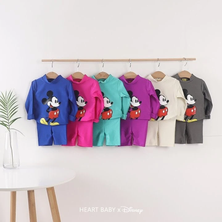 Heart Baby - Korean Children Fashion - #childofig - Pearl M Rashguard Set - 2