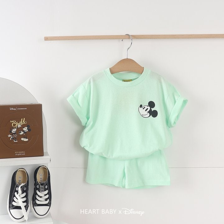 Heart Baby - Korean Children Fashion - #designkidswear - Thumbs Up M Short Sleeve Set - 6