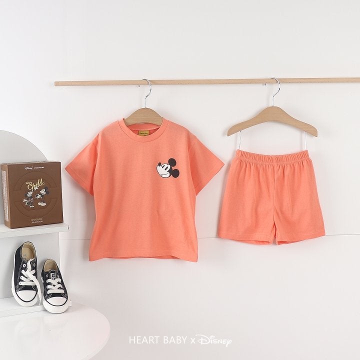 Heart Baby - Korean Children Fashion - #fashionkids - Thumbs Up M Short Sleeve Set - 8
