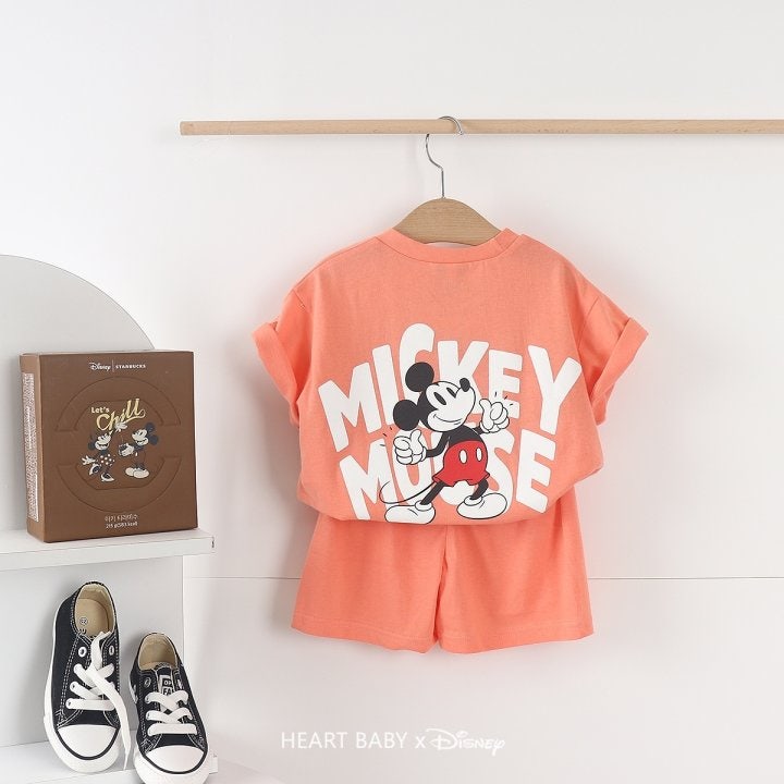 Heart Baby - Korean Children Fashion - #kidsshorts - Thumbs Up M Short Sleeve Set - 9