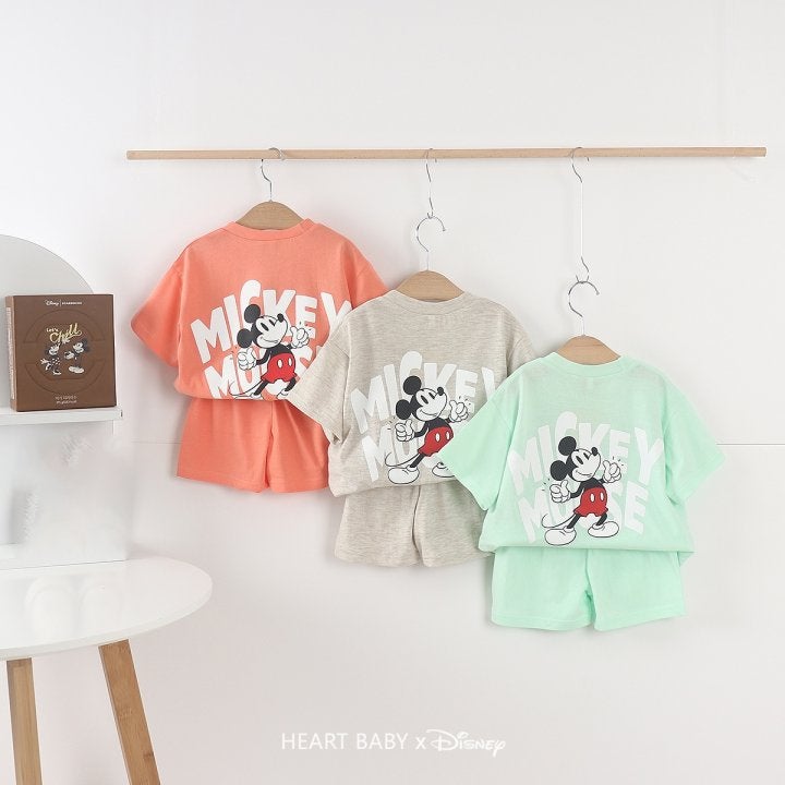 Heart Baby - Korean Children Fashion - #stylishchildhood - Thumbs Up M Short Sleeve Set - 3