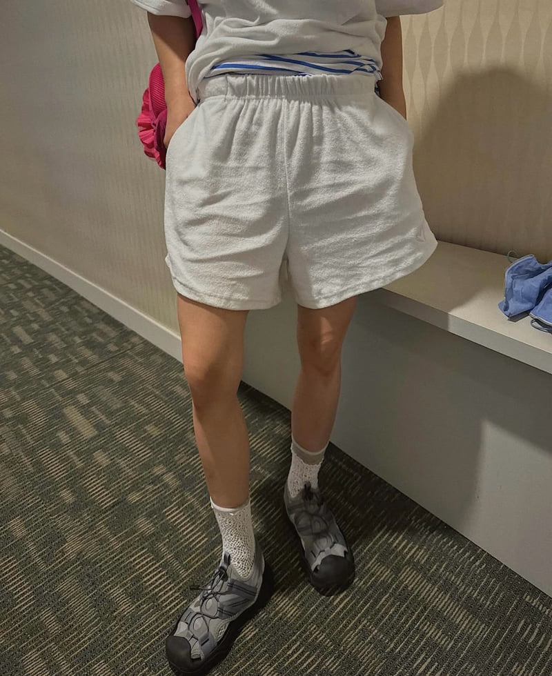Heil - Korean Women Fashion - #momslook - Heart Terry Shorts - 12