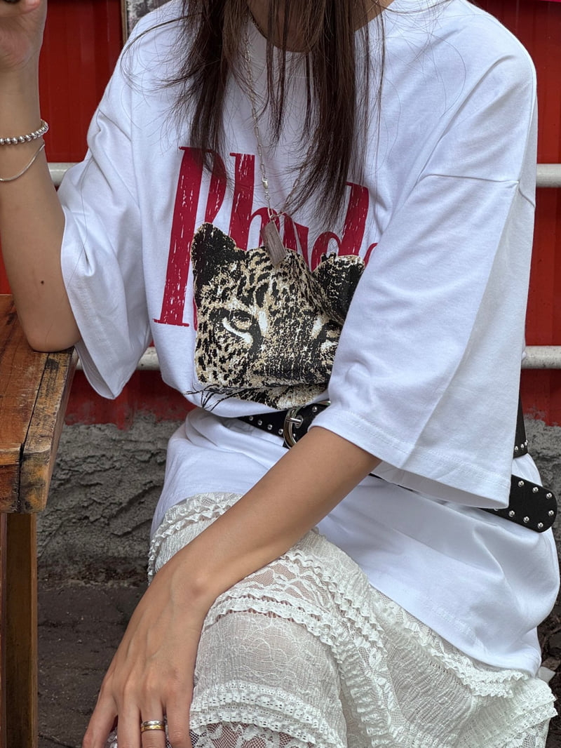 Heil - Korean Women Fashion - #shopsmall - Pig Cheetah Tee - 11