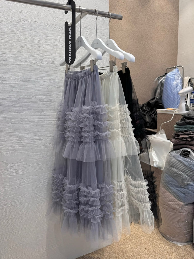 Heil - Korean Women Fashion - #womensfashion - Shiny Frill Skirt