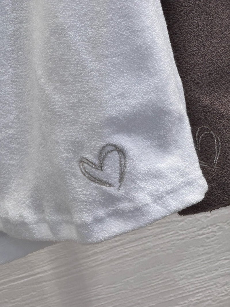 Heil - Korean Women Fashion - #womensfashion - Heart Terry Shorts - 2