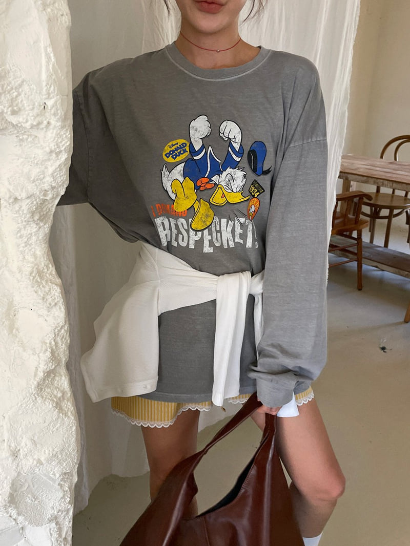 Heil - Korean Women Fashion - #womensfashion - Pig Donald Tee - 10