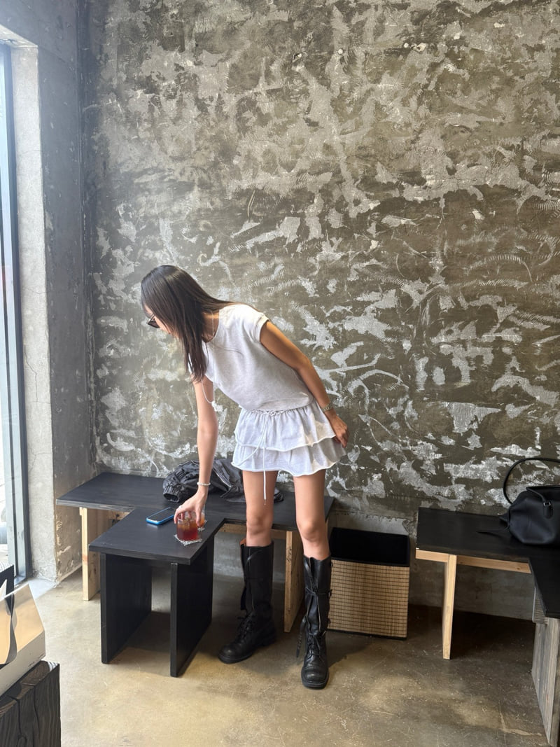 Heil - Korean Women Fashion - #womensfashion - Terry Frill Skirt - 7