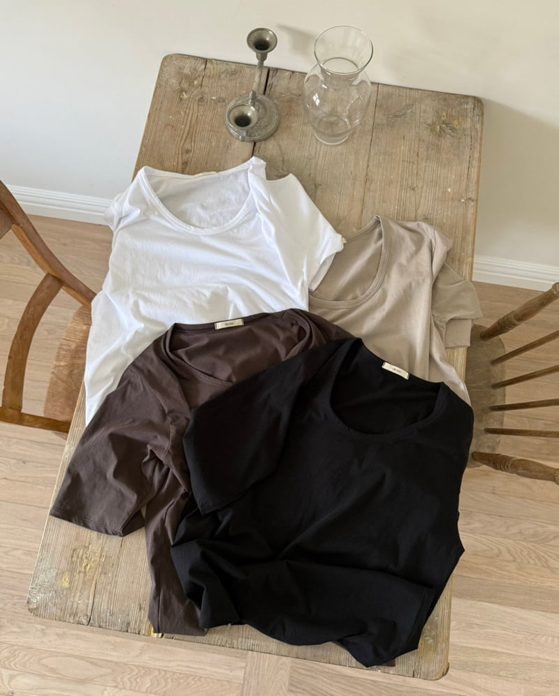 Hiyann - Korean Women Fashion - #womensfashion - Lisa Cotton Tee - 12