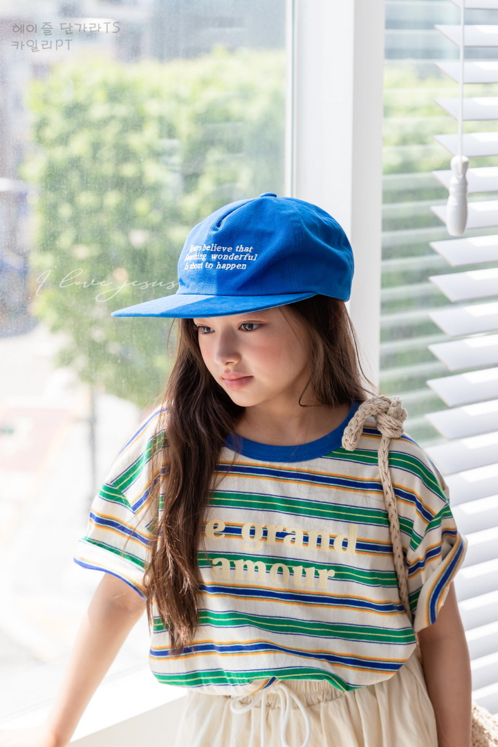 I Love Jesus - Korean Children Fashion - #childofig - Hazel Striped Tee - 3