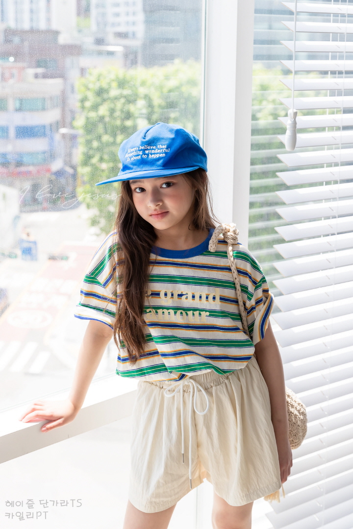 I Love Jesus - Korean Children Fashion - #childofig - Hazel Striped Tee - 4