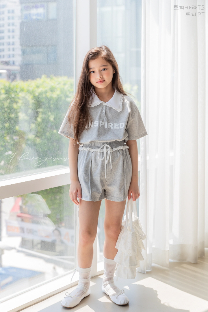 I Love Jesus - Korean Children Fashion - #fashionkids - Roti Collar Tee - 6
