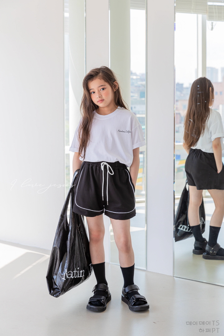 I Love Jesus - Korean Children Fashion - #kidsshorts - Dayday Short Sleeve Tee - 3