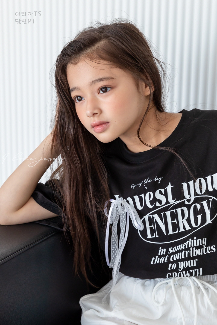 I Love Jesus - Korean Children Fashion - #fashionkids - Aria Ribbon Strap Tee - 4