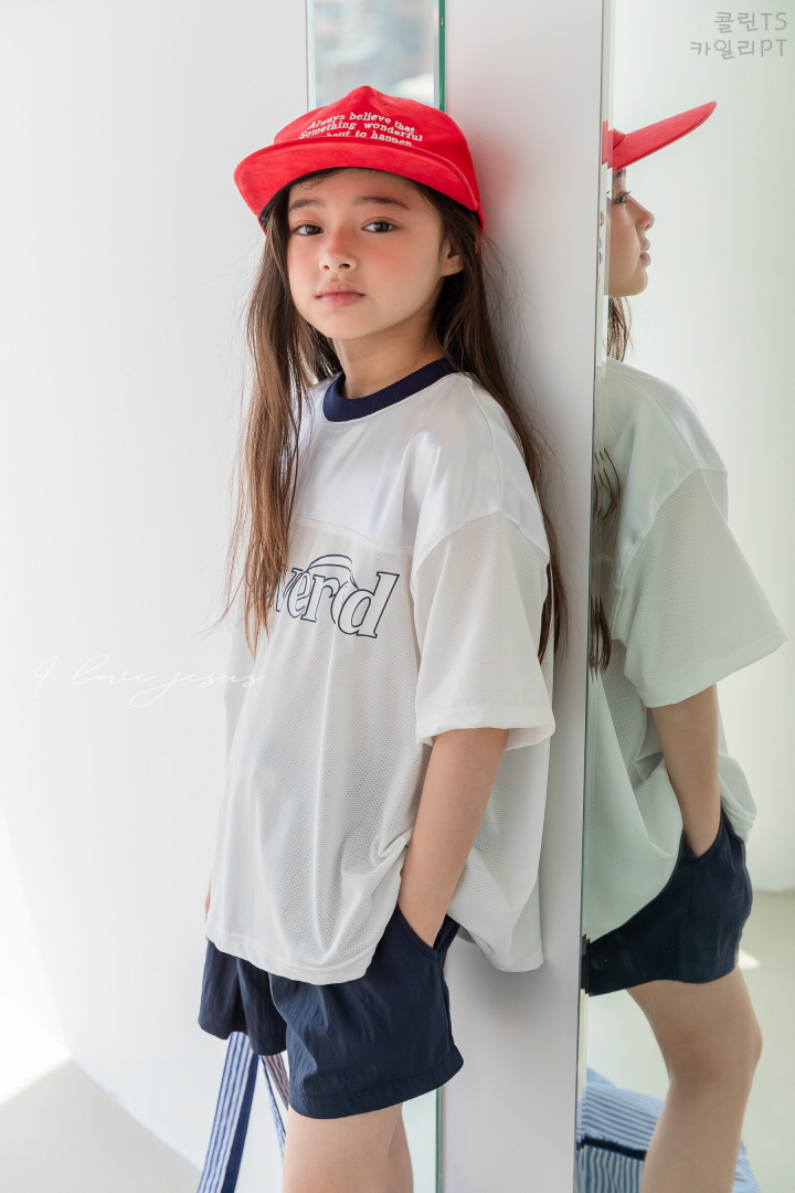 I Love Jesus - Korean Children Fashion - #prettylittlegirls - Colin Mesh Tee - 12