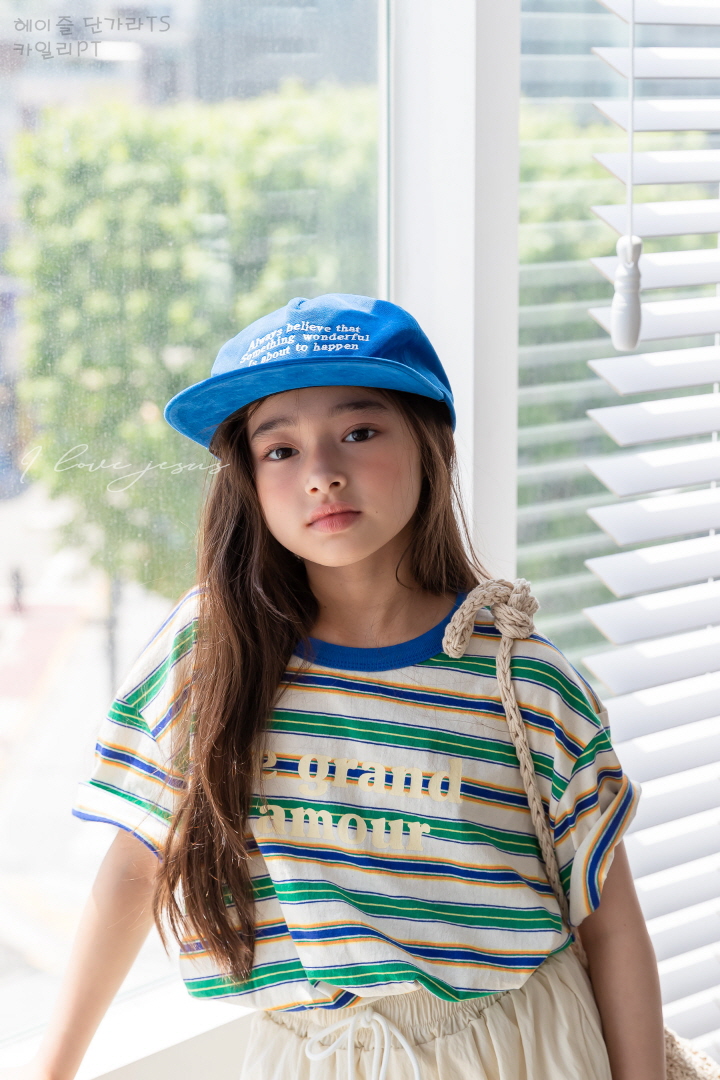 I Love Jesus - Korean Children Fashion - #prettylittlegirls - Hazel Striped Tee
