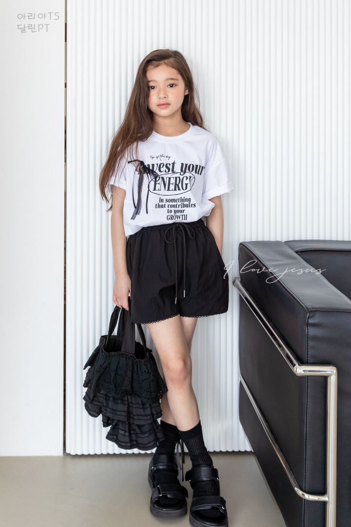 I Love Jesus - Korean Children Fashion - #prettylittlegirls - Aria Ribbon Strap Tee - 11
