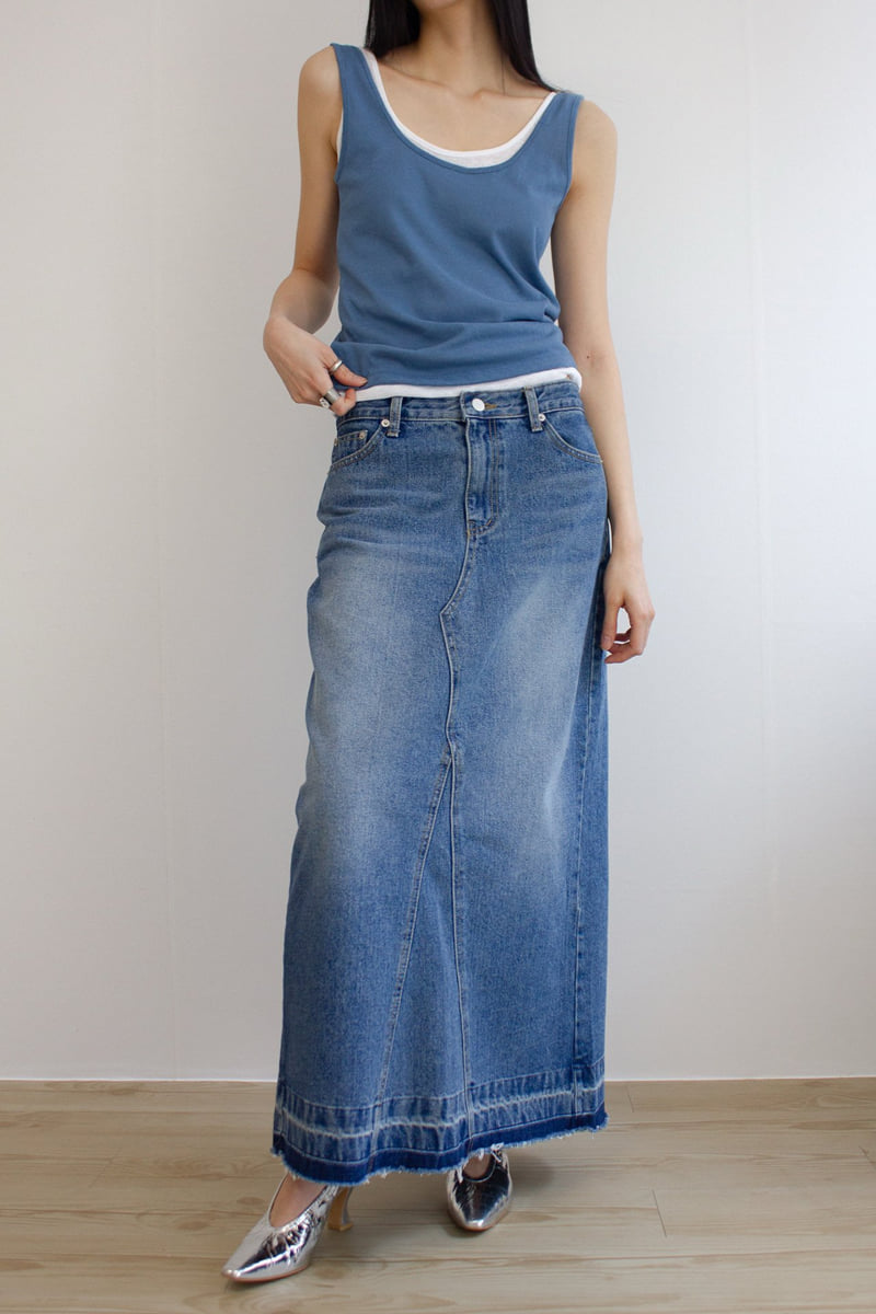 Inssense - Korean Women Fashion - #momslook - Loose Fit Linen U-Neck Sleeveless - 11