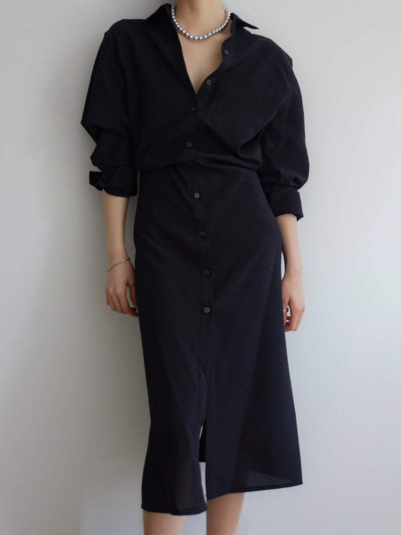 Inssense - Korean Women Fashion - #momslook - Summer Maxi Long Shirt Jacket One-piece - 10