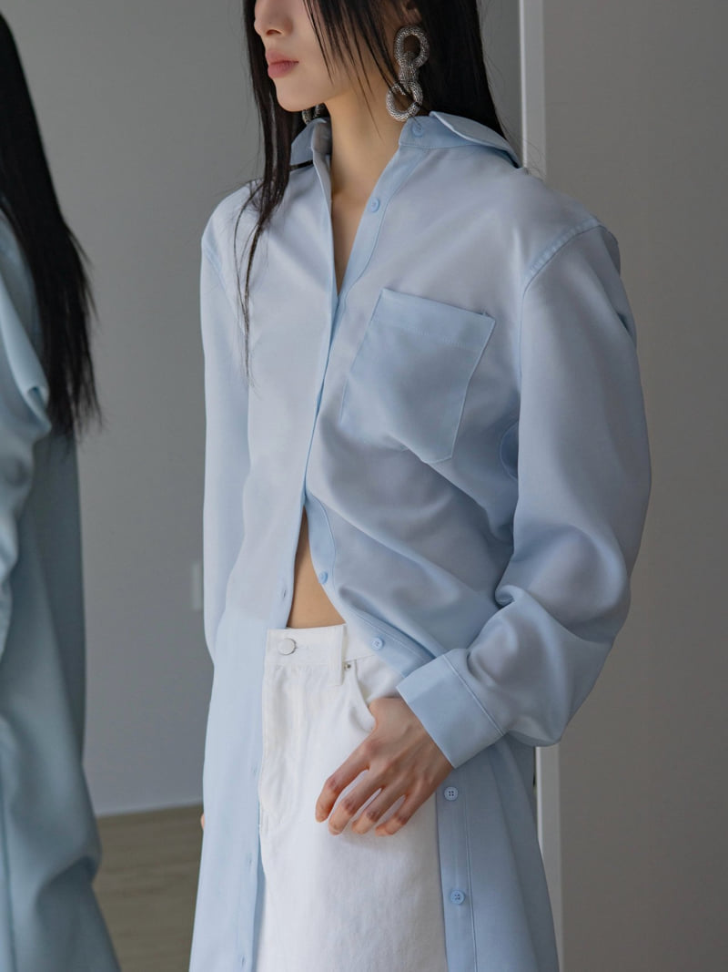 Inssense - Korean Women Fashion - #momslook - Summer Maxi Long Shirt Jacket One-piece - 6