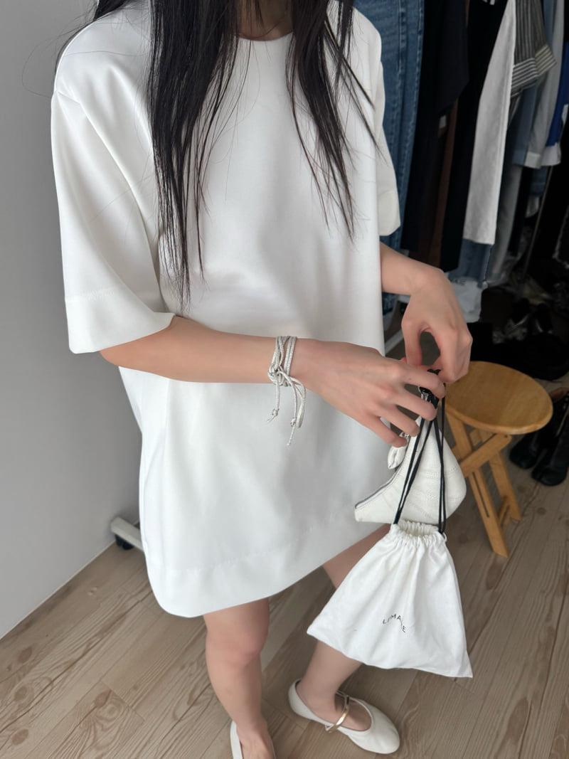 Inssense - Korean Women Fashion - #momslook - Oversized Ponte Jersey Top - 8