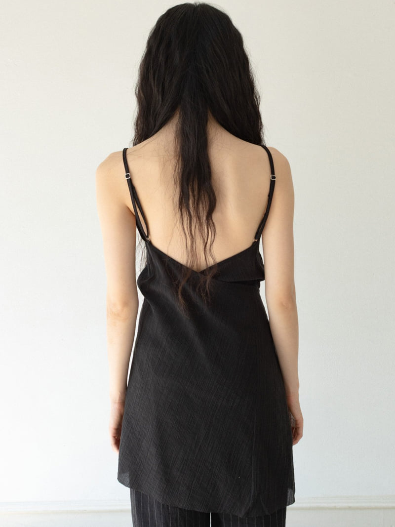 Inssense - Korean Women Fashion - #momslook - Crinkle Asymmetric Wrap Mini One-piece - 8