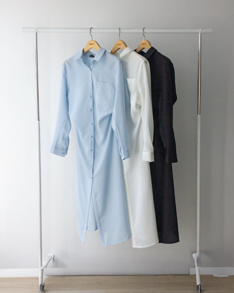 Inssense - Korean Women Fashion - #womensfashion - Summer Maxi Long Shirt Jacket One-piece