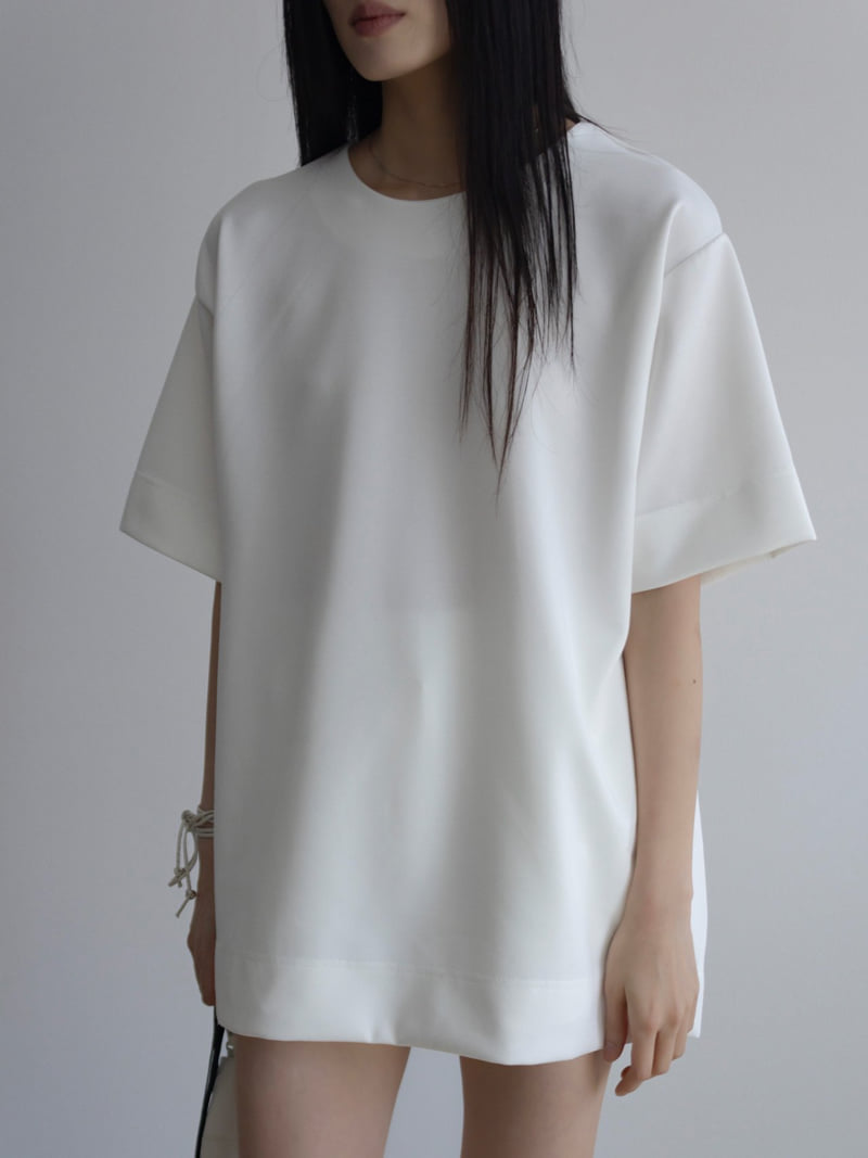 Inssense - Korean Women Fashion - #womensfashion - Oversized Ponte Jersey Top - 5