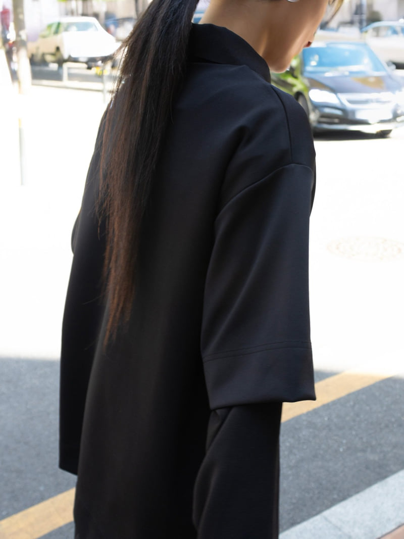 Inssense - Korean Women Fashion - #womensfashion - Oversized Ponte Jersey Top - 9