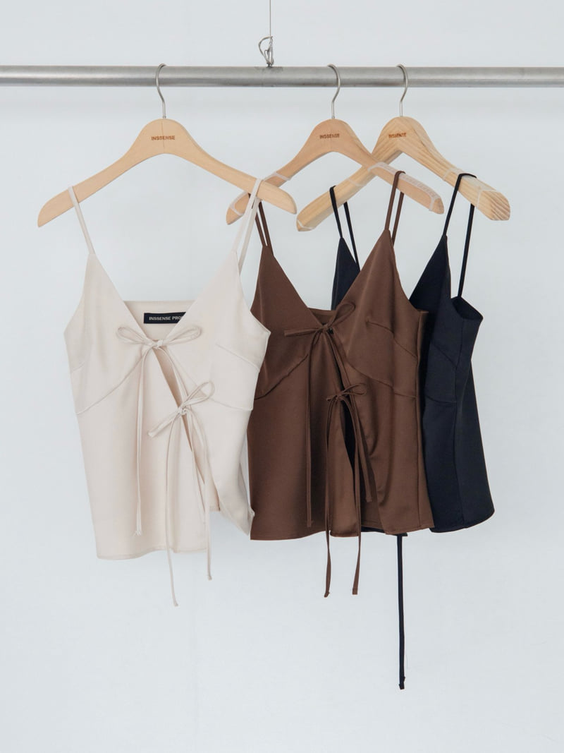 Inssense - Korean Women Fashion - #womensfashion - Wave Detail Two Way Satin Bustier