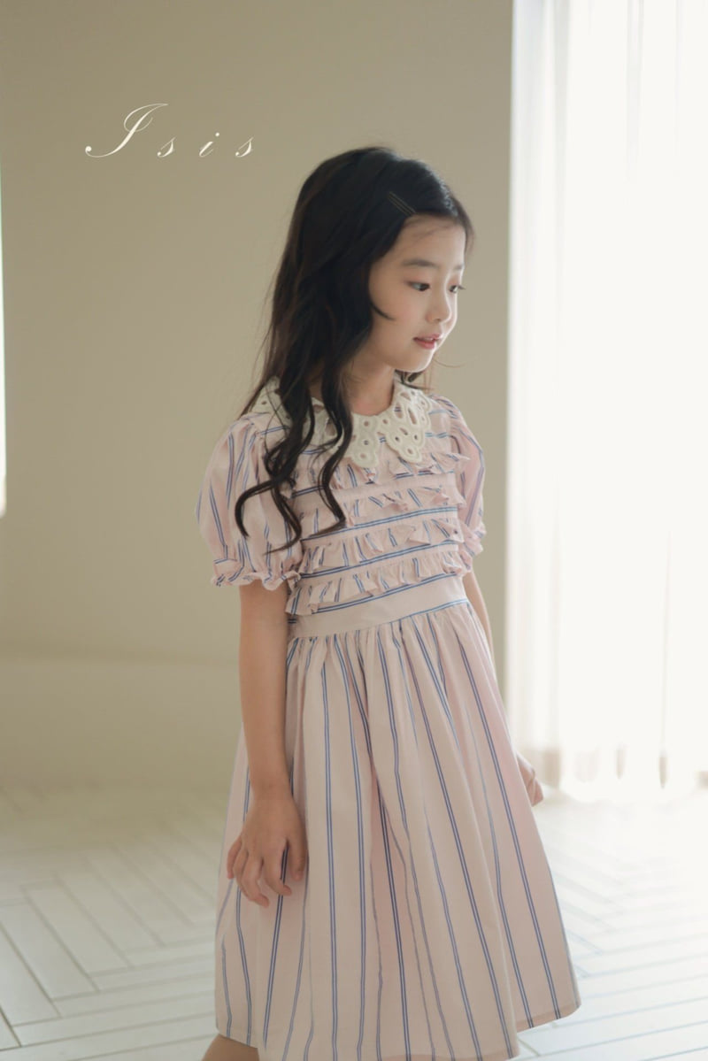 Isis - Korean Children Fashion - #designkidswear - Adeline Collar Dress - 5